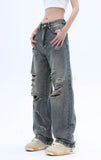 Trizchlor - Distressed Straight Fit Jeans